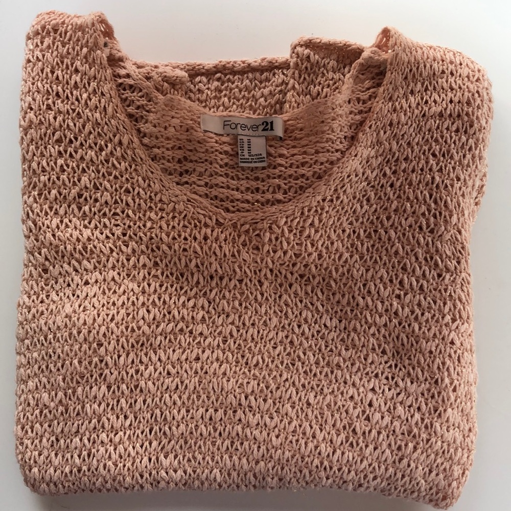 Forever 21 Light Pink Oversized Sweater